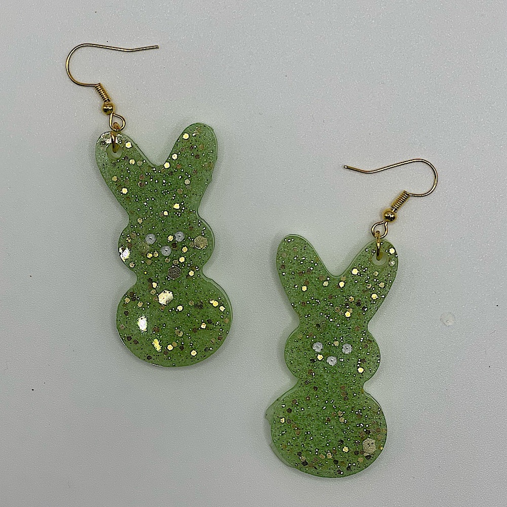 Multiple colored bunny earrings